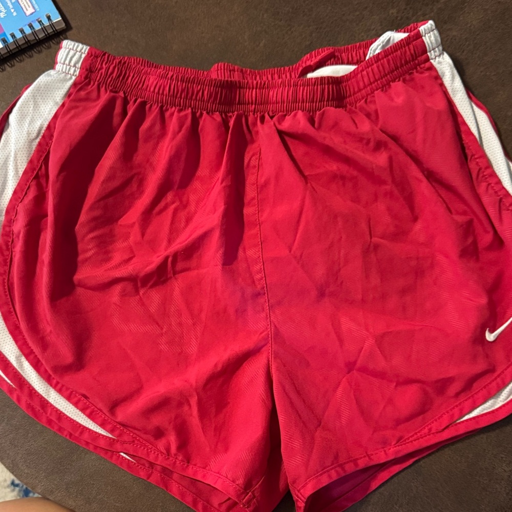 Nike Women's Vibrant Red Athletic Shorts